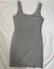 striped tank dress small