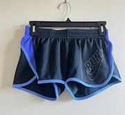 Nike  Dri-Fit Run Running Shorts Black Blue 827133-010 Womens Size XS Athletic