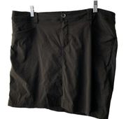 Eddie Bauer Travex Adventurer Active Skort Women's 14 Black