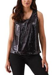 Sequin Sleeveless Tank Top size L