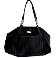 Baggallini Baby Hampton Travel Bag Shoulder Multi Pockets Nylon Black Large