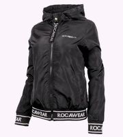 NWT Rocawear Logo Hooded Jacket Black Size Medium