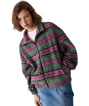 Cider Fleece Stand Collar Aztec Print Multicolor Jacket SZ XL NWT