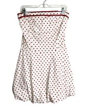 - Red & White Polkadot Strapless Dress - Sz. 13