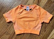 Gymshark Ultra Seamless Crop Top Neon Orange Sz S