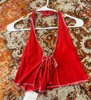 Brand new with tags  red halter top!