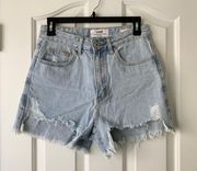 High Rise Cutoff Shorts