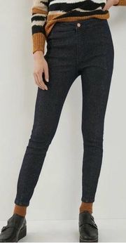 Anthropologie Pilcro Gold Shimmer High-Rise Denim Leggings Jeans Size 26