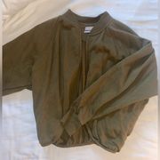 Urban Outfitters Olive Bomber Jacket