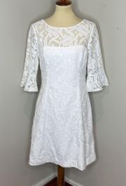 Lilly Pulitzer Size 8 White Lace Bridal Bachelorette Allyson Dress