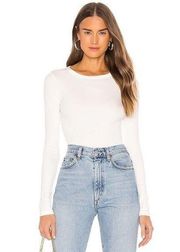 AGolde Revolve Leila White Bodysuit