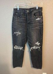 American Eagle 90s Boyfriend Jeans Size 6 Black