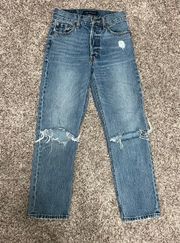 Super High Rise Straight Jeans