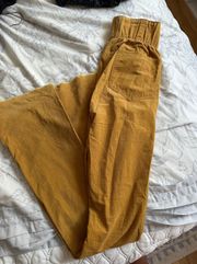 Yellow Flared Pants