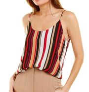 Anne Klein Womens Striped Cami Spaghetti Strap Tank Top Shirt NWT Size Medium
