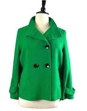 Chaus Women’s Double Breasted Pea Coat Heavy Winter Kelly Green Plus Size 14