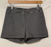 Cynthia Rowley High Rise Shorts Black and White 2