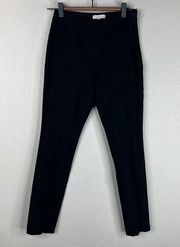 Rebecca Taylor Women Ankle Skinny Pants Side Zipper Black Size 0 Work Capsule