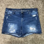 Supplies Women’s Distressed Jean Shorts Size 20W