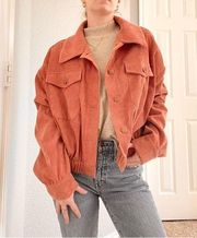 Zaful Pink Corduroy Jacket