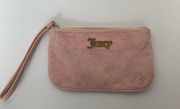 Juicy Couture Pink Terrycloth Wristlet