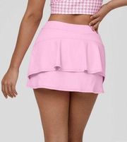 NEW Halara Cloudful Air Fabric Mid Rise Ruffle 2n1 Pocket A-line Tennis Skirt