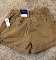 High Rise Khaki Shorts