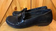 Dansko Loafers Womens US 6.5-7 EU 37 Black Polka Dot Leather Casual 5606410200