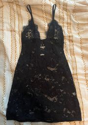 Lingerie Black Lace Dress