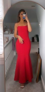 Formal, Red, Mermaid Style dress 