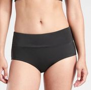 NWT Athleta Malibu Swim Boyshort Bikini Bottom Black