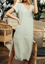 Bohme Tricia Midi Sage Dress