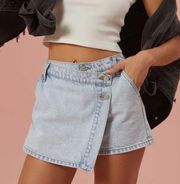 altar’d state jean mini skirt