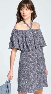 NWT $188  Blue Havasu Off The Shoulder Dress 8