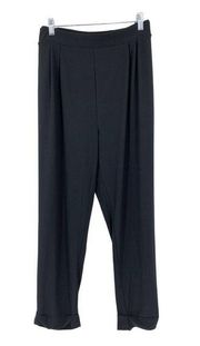 Halogen Pants Women's Size 1X Pull On Black Cropped Cuffed NEW