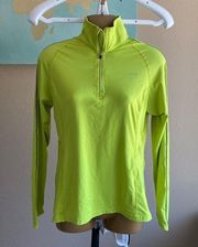 Champion Neon green stretchy comfy athleisure top Women’s size medium