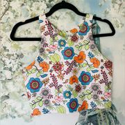 Becca Crop Tank floral 70’s print size L