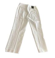 JM COLLECTION WHITE TUMMY CONTROL PANTS SIZE M-S