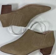 J. Crew Low Cut Chelsea Suede Ankle Boots