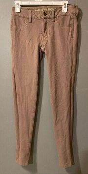 American Eagle  Jeans Women's Pink Light Wash Stretch Jegging Size 2