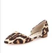 Hilary Leopard-Print d'Orsay Flat