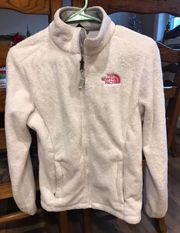 The North Face White fleece jacket