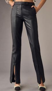 Maeve Faux Leather Ankle Zip Pants, Size 10