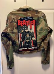 Trendy and Tipsy Vintage Camo Jacket Ft. The Beatles