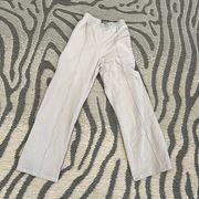 Bershka Cream High Waisted Pants