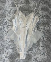 90's vintage  white bridal sexy lingerie