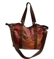 Lesportsac Paisley Crossbody Macrame Purse