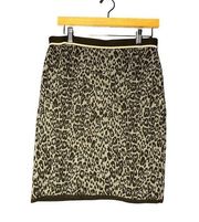 Karl Lagerfeld Cheetah Print Pencil Skirt Size Small