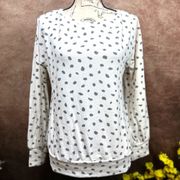 Tart Collections Cybil Cheetah Print Ribbed Sweater - Cheetah Dot - size M