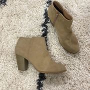 Suede Heeled Booties